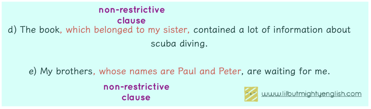 Grammar | Restrictive and Non-restrictive Clauses: Zero or Two Commas?