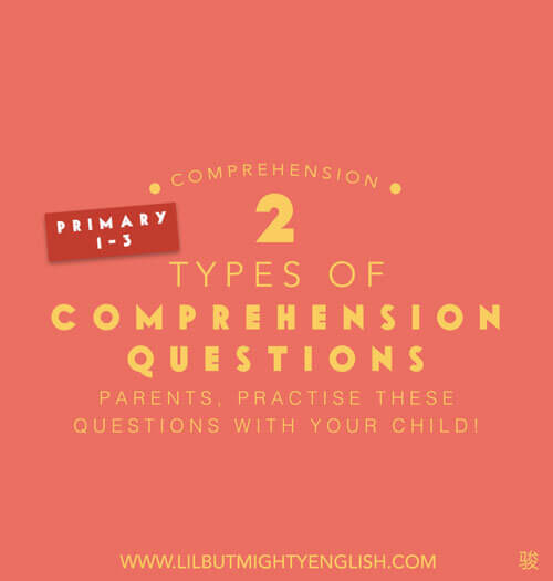 2 Types of Comprehension Questions