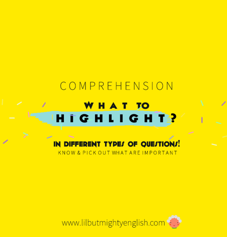 PSLE Comprehension | What Do I Need to Highlight?