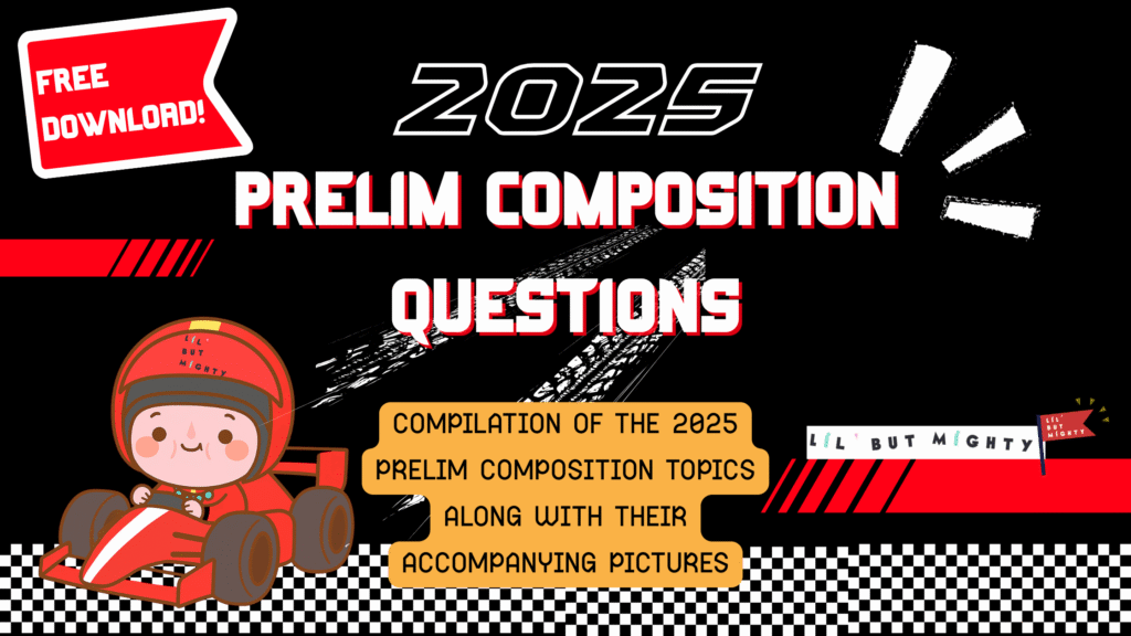 compilation of 2025 Prelim Composition Topics