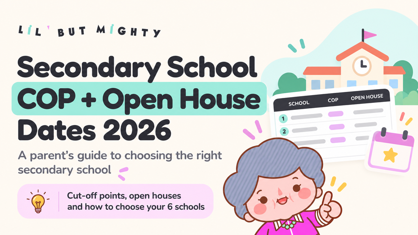 Secondary School COP & Open House Guide